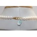 Necklace 1 Line Strand String Beaded Women Freshwater Pearl Stone Beads B386